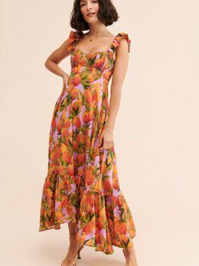 chinese dress ladies Farm Rio Amazonia Forest Maxi Dress - Multi